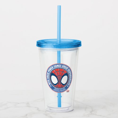 With Great Power Comes Great Responsibility Acrylic Tumbler