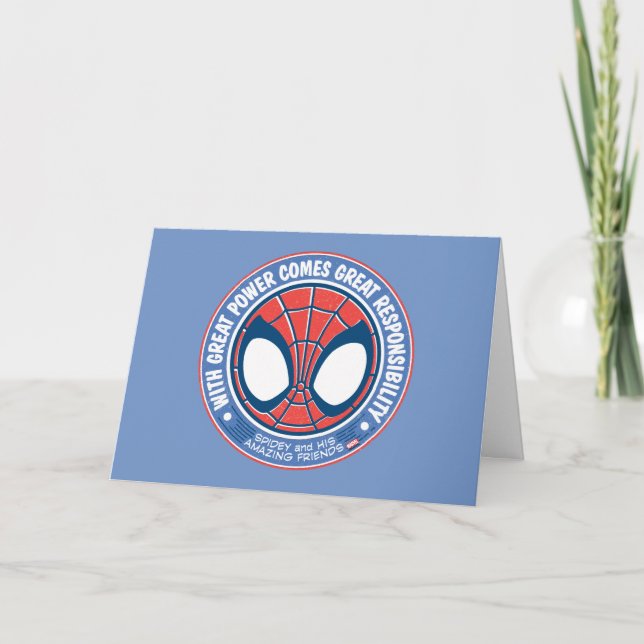 With Great Power Comes Great Responsibility Card (Front)