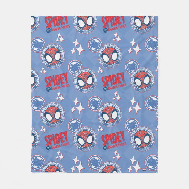 With Great Power Comes Great Responsibility Fleece Blanket (Front)