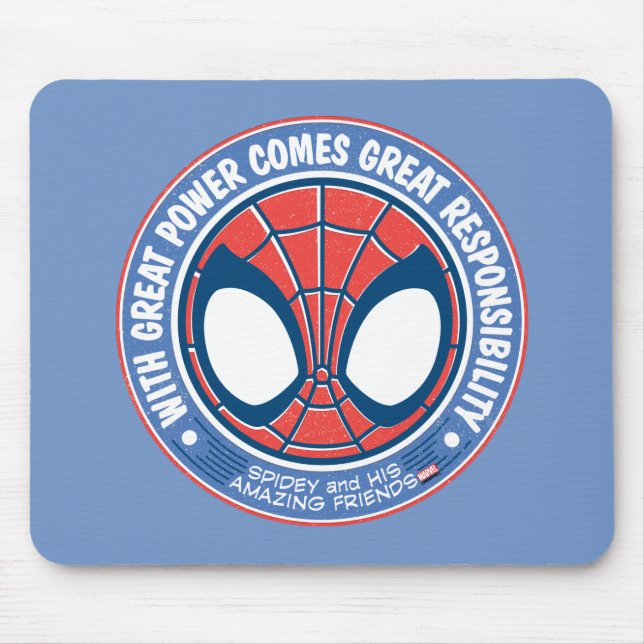 With Great Power Comes Great Responsibility Mouse Pad (Front)