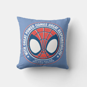 With Great Power Comes Great Responsibility Throw Pillow