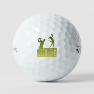 with green golfer golf balls