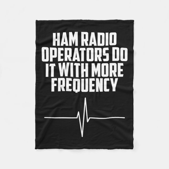 With Ham Radio Operators It More Fleece Blanket (Front)