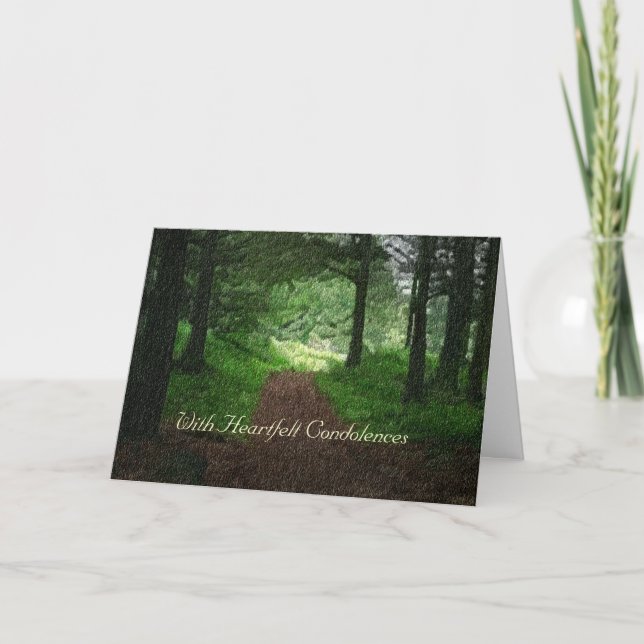 With Heartfelt Condolences Card (Front)