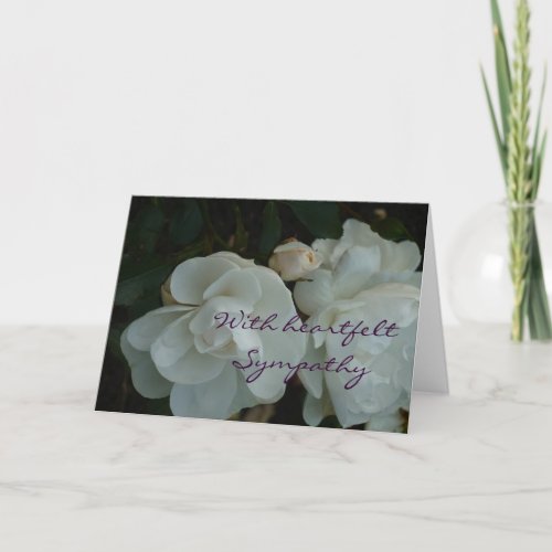 With heartfelt Sympathy _ Beileidskarte Card