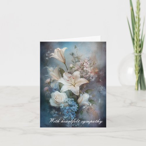 With heartfelt sympathy  card