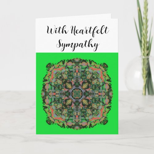 With Heartfelt Sympathy  Card