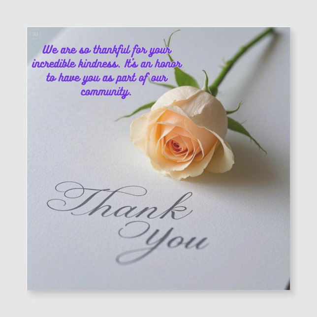 With Heartfelt Thanks (Front)