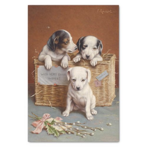 With Hearty Good Wishes by Carl Reichert Tissue Paper