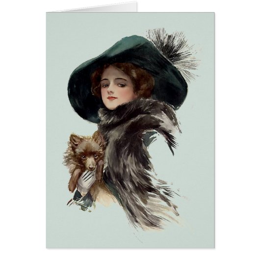 With Her Dog Cards (Front)