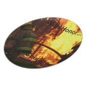With honor...with courage... melamine plate (Left Side)