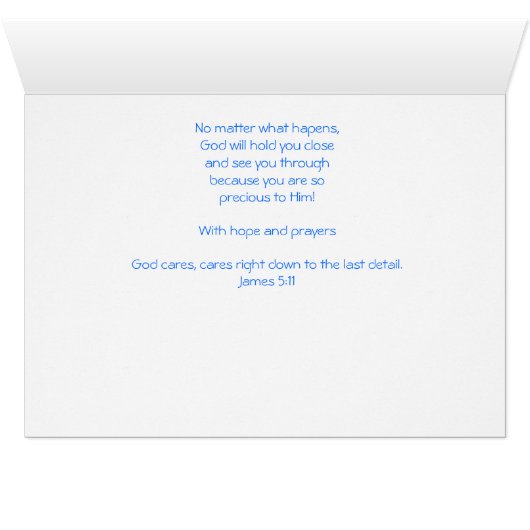 with hope and prayers (Inside Horizontal (Bottom))