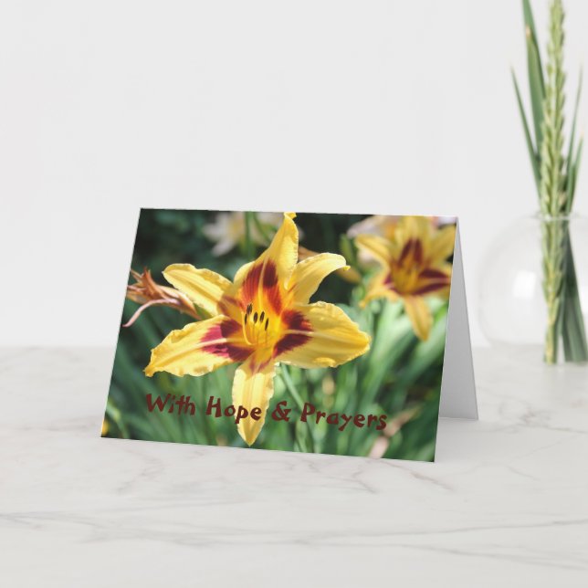 With Hope & Prayers to Let You Know We Care Card (Front)