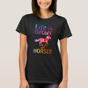 With Horses Cute Horseback Riding Horse T-Shirt