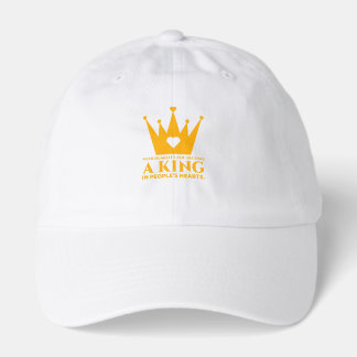 With humility, you become a king in people's heart hat