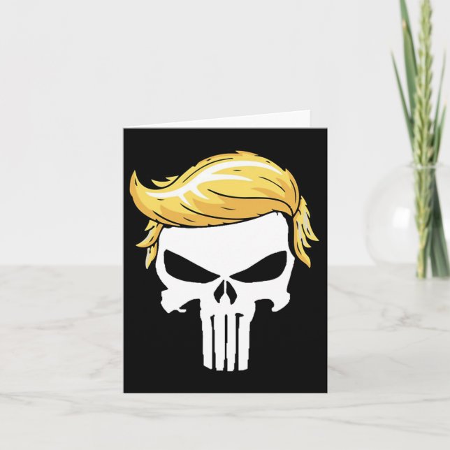 With Iconic Trump Hair President Supporter  Card (Front)