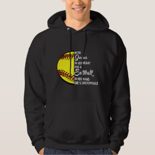 Custom Softball Baseball Custom Hoodie - Unisex Canvas Full-Zip Midweight Hoodie | Personalized Red Sweatshirts from Customized Girl