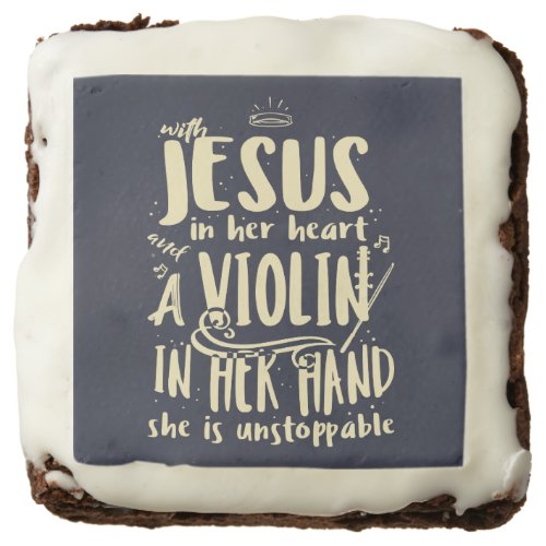 With Jesus In Her Heart A Violin in Her Hand Music Brownie