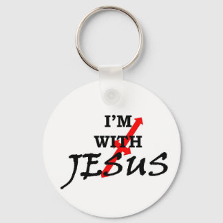 With Jesus Keychain