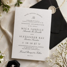 With Joyful Hearts Formal Black Wedding