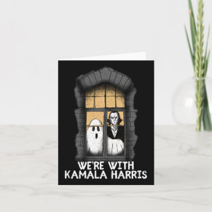 With Kamala Harris Funny Halloween Election Scary Card