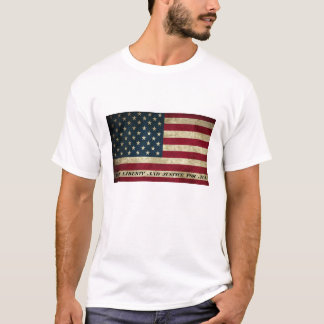 With Liberty And Justice For All American Flag T-Shirt
