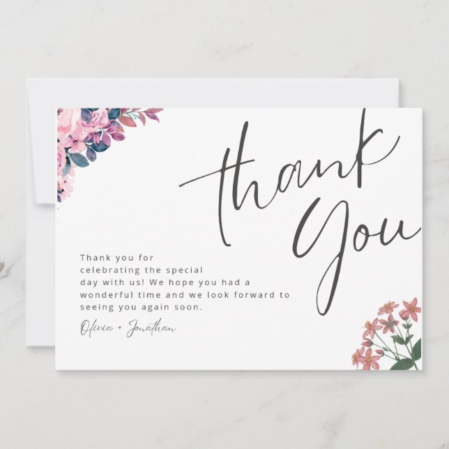 With Love… A Heartfelt Thank You!، wedding cards (Front)