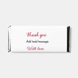 With love add couple name letter thank you add dat hershey bar favors