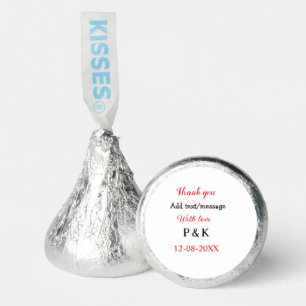 With love add couple name letter thank you add dat hershey®'s kisses®