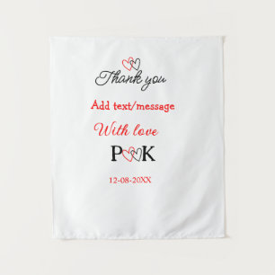 With love add couple name letter thank you add dat tapestry