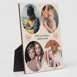 With Love Always – 4-Photo Gift from Mom & Dad Plaque