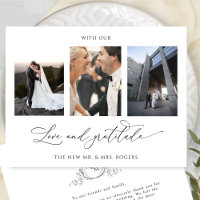 With Love and Gratitude Photo Monogram Wedding