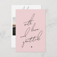 With Love and Gratitude Pre Printed Message