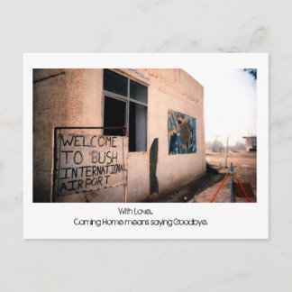 With Love... Coming Home means... Postcard