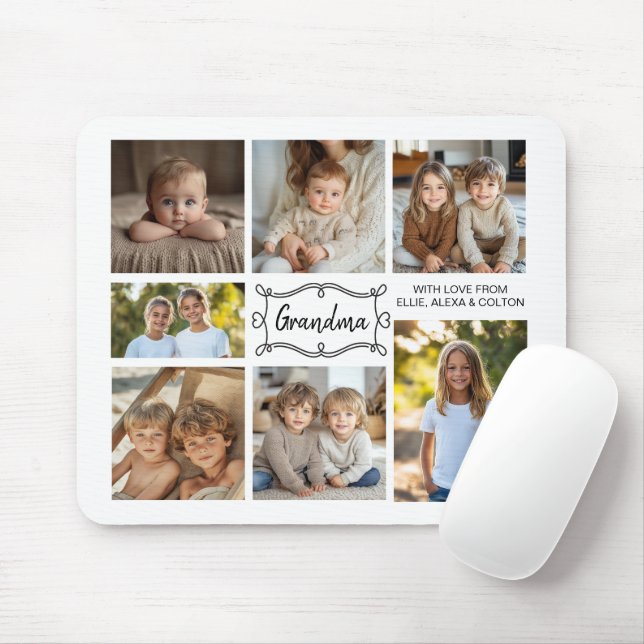With Love Custom 7 Photo Collage Mouse Pad (With Mouse)