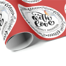 WITH LOVE Festive Winter Robin Personalized