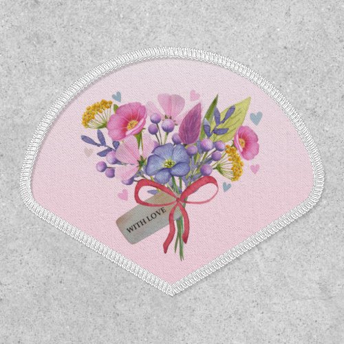 With Love Flower Bouquet Patch