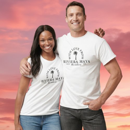 With Love From Destination Wedding Merch Station