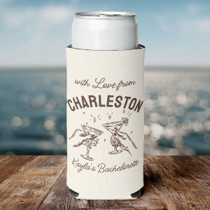 With Love From [Your City]  Custom Bachelorette Seltzer Can Cooler
