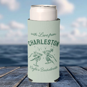 With Love From [Your City]  Custom Bachelorette Seltzer Can Cooler
