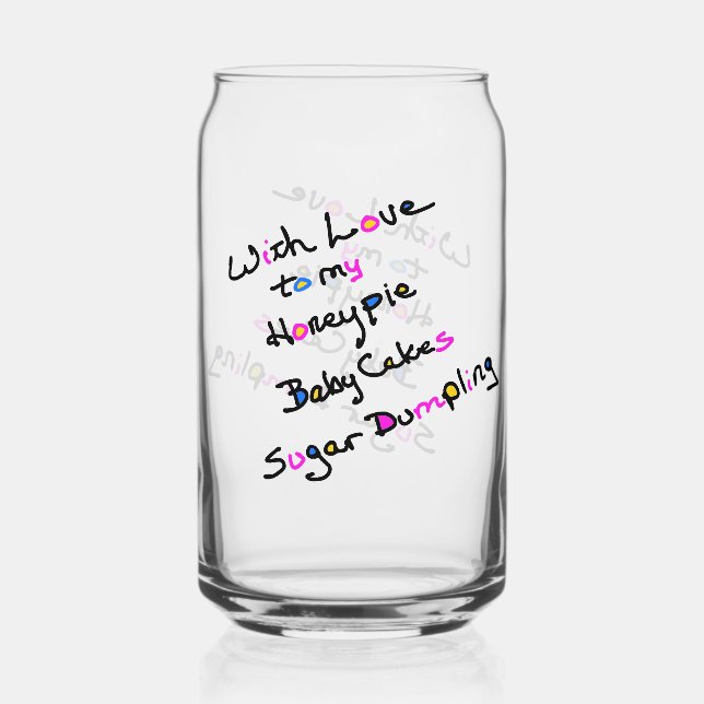 With Love Glass (Front)