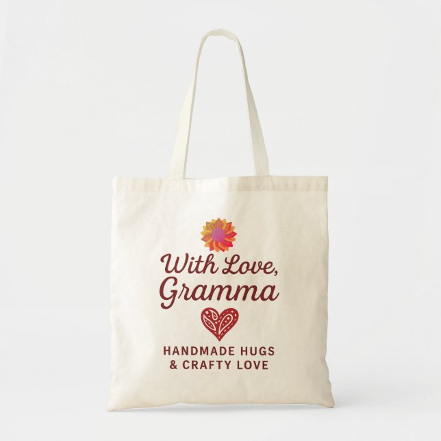 With Love, Gramma Tote Bag (Front)