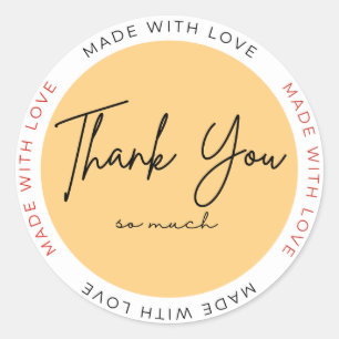 With Love Heart Sticker – Minimal Cute Love