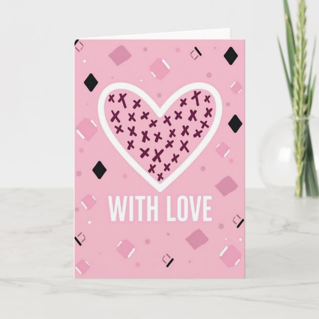 With Love Heartfelt Card (Front)