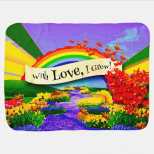 WITH LOVE I GROW! BABY BLANKET