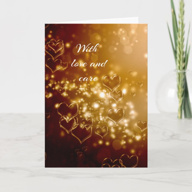 With love letterpress thank you card (Front)