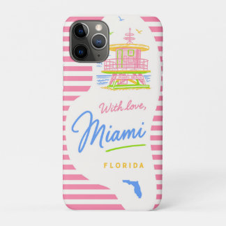 With Love Miami Lifeguard Stand iPhone 11 Pro Case
