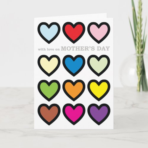 With Love On Mothers Day Card