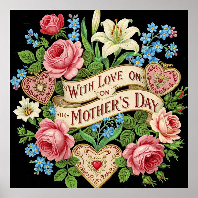 With Love on Mother's Day Poster (Front)