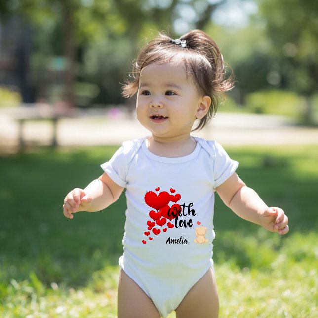 With Love Personalized Baby Bodysuit (Creator Uploaded)